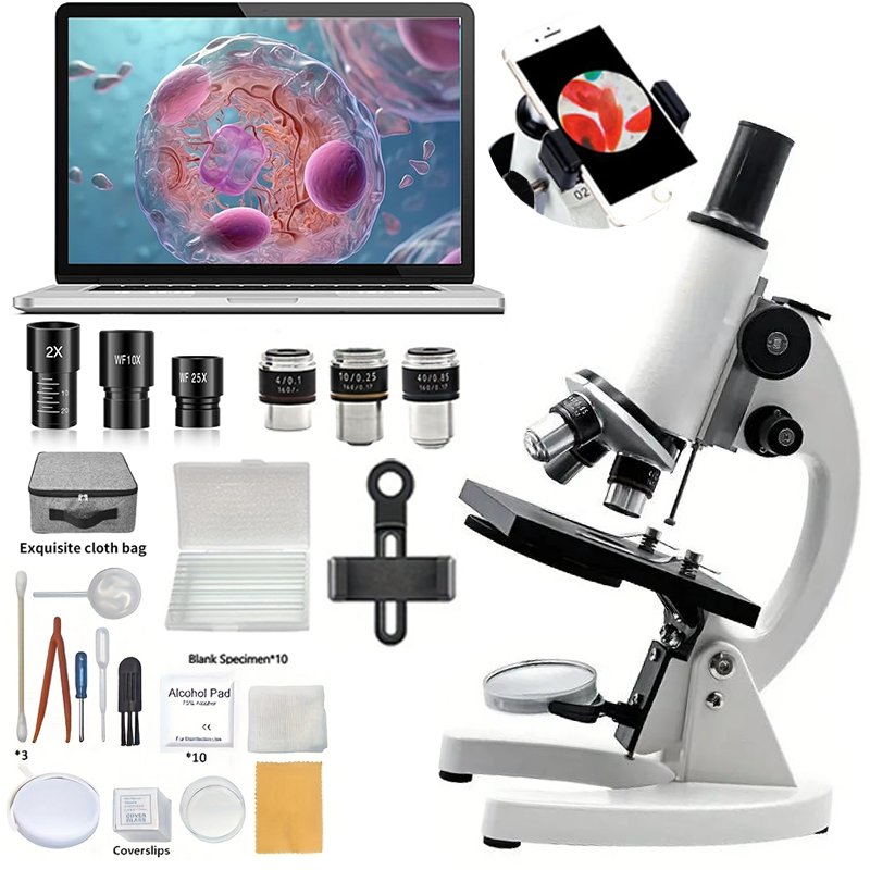 Medical Lab Microscope - Monocular Optical Microscope 40X-2000X Microscope School
