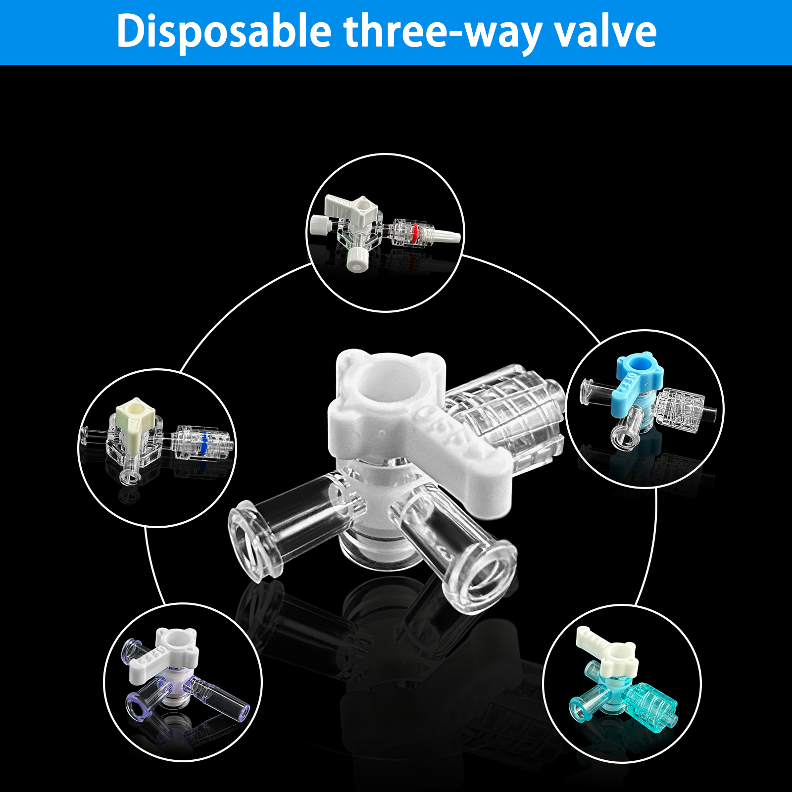 50 three-way stopcock valves,  - огляд і ціна Medical Laboratories