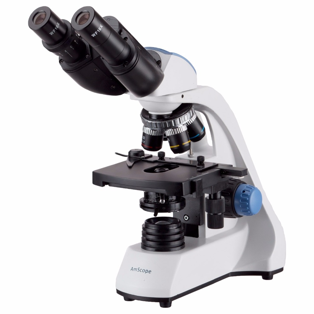 AmScope 40X-2000X LED Binocula - огляд і ціна Medical Lab Microscope