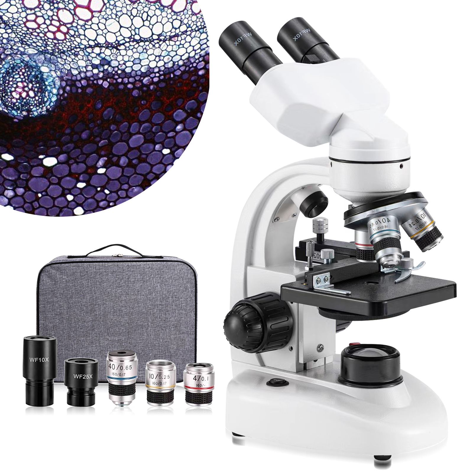 Biological Double Eyepiece Mic - огляд і ціна Medical Lab Microscope