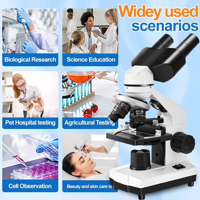 Binocular Microscope 40X-2500X - огляд і ціна Medical Lab Microscope