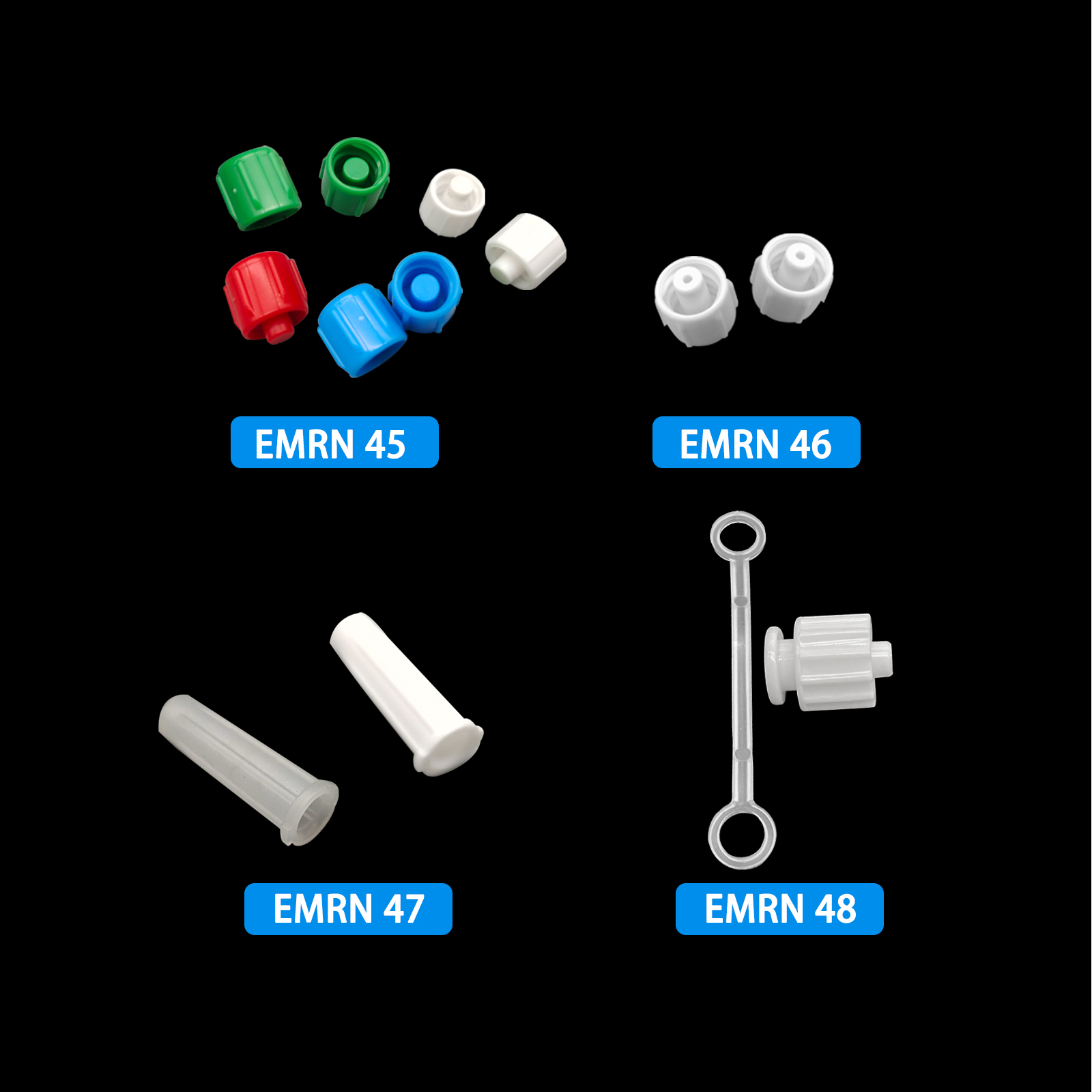 500pcs Male Luer Caps Hole for - огляд і ціна Medical Laboratories
